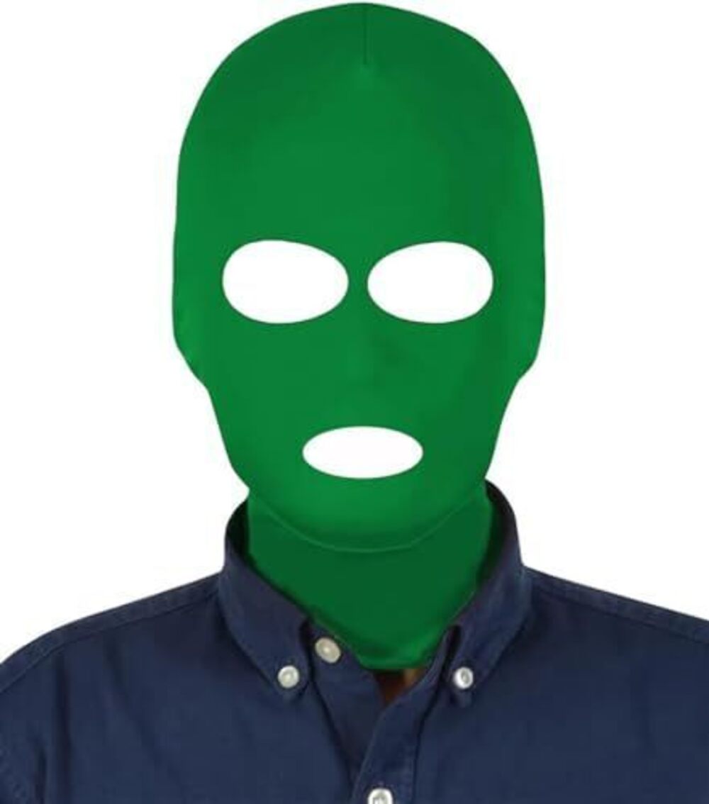 5157 Unisex 3 Hole Full Face Mask Cover Elastic Breathable Zentai Hood